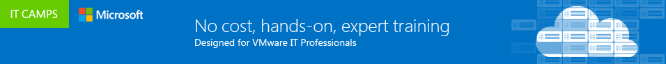 No cost, hands-on, expert training designed for VMware IT Professionals